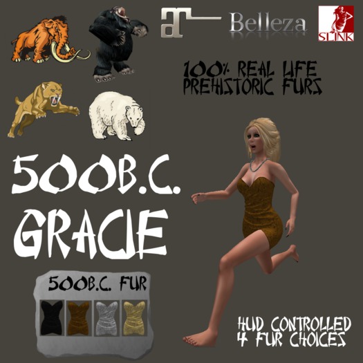 500 BC GRACIE DRESS / HUD 4 FURS