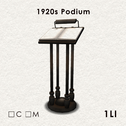 1920s Podium
