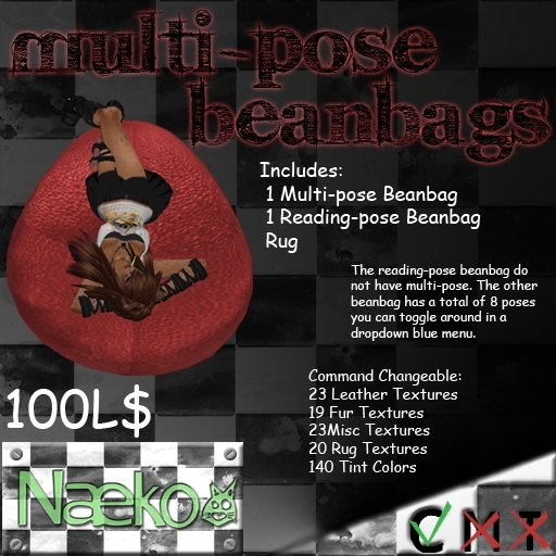 [Naeko] Multi-Pose Beanbags