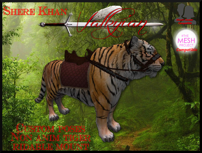 ~Valkyrian~Shere Khan,Bangled Tiger (Static Ridable)(boxed)