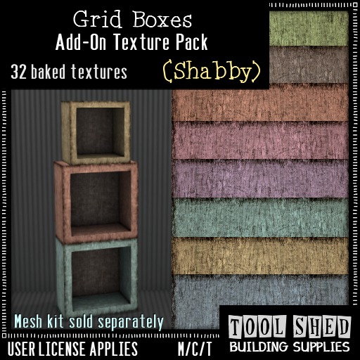 Tool Shed - Grid Boxes Add-On (Shabby)