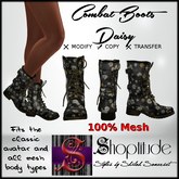 ::Shoptitude:: Ladies Combat Boots - Daisy