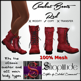 ::Shoptitude:: Combat Boots - Red