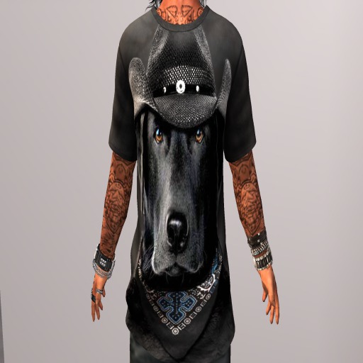 Cowboy Lab Black Mens T-Shirt