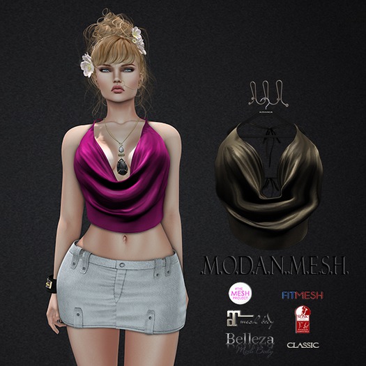.M.O.D.A.N..M.E.S.H. MDN Top  Metallic