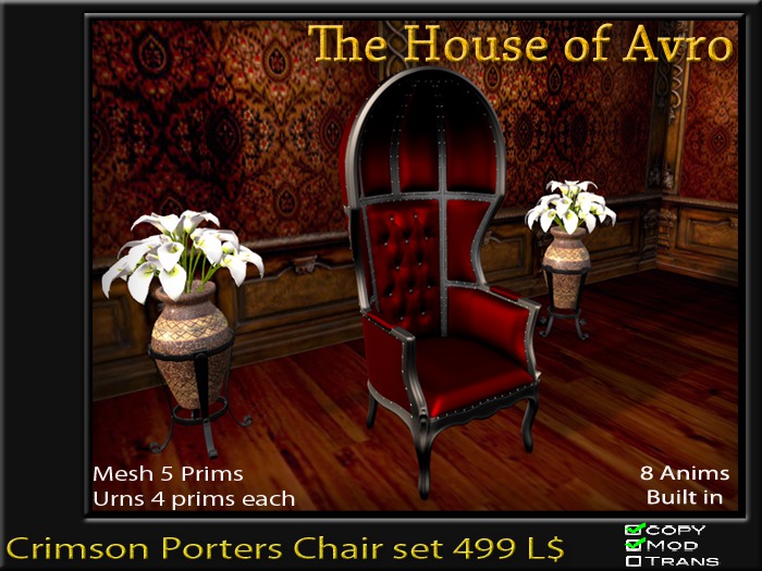 Gothic Porters Chair Boxed