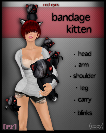 [PF] Bandaged Kitten- Red Eyes