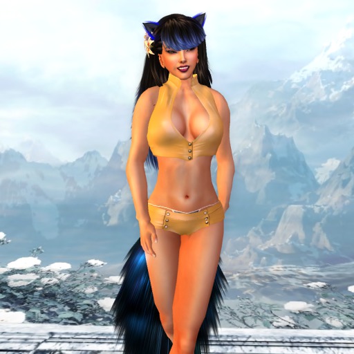 KC Booty Shorts And Top Lemon