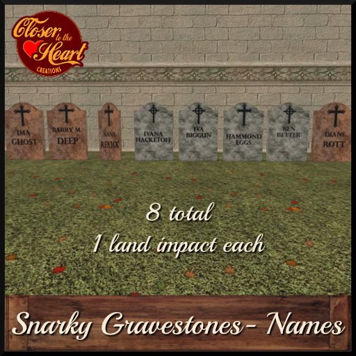 Snarky Headstones-Names***