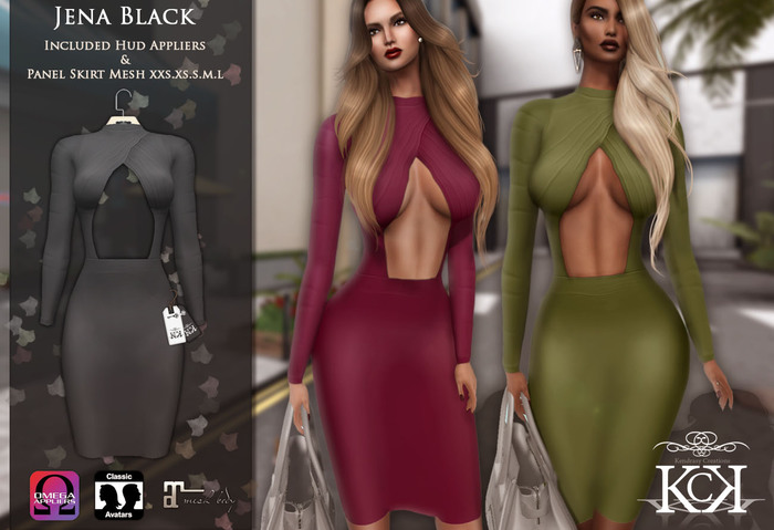 :::KC::: Jena Dress Black