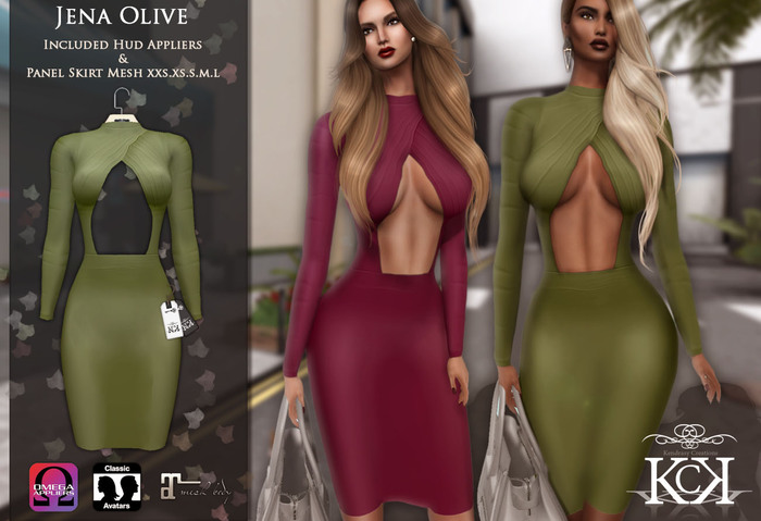:::KC::: Jena Dress Olive