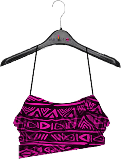 #Addiction-Aztec Stap Top [Pink]
