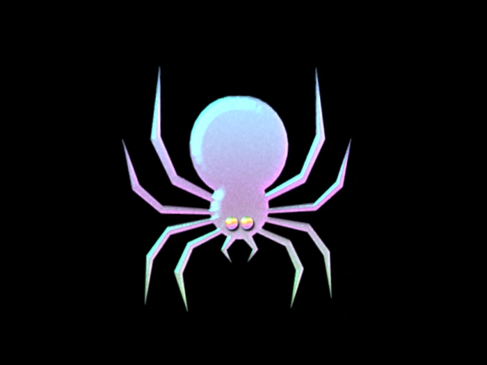 Halloween Neon Spider Purple