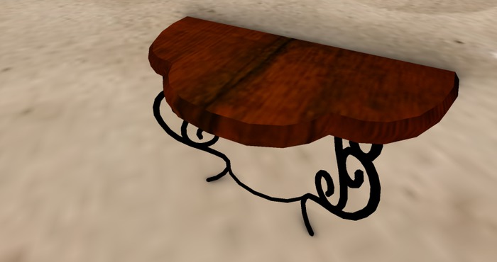 GOTHICA DEMI-LUNE TABLE MESH