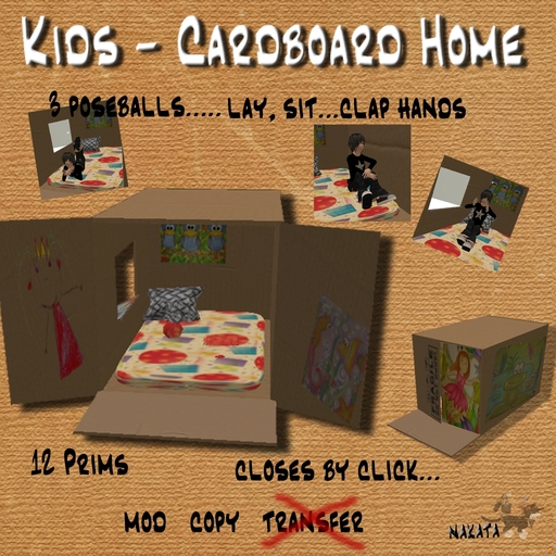 kids -cardboard- home 