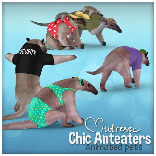 Mutresse - Chic Anteaters - Daddy with baby (boxed) RARE