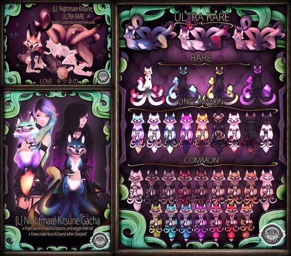 {L} Nightmare Kitsune; Wicked - Rare
