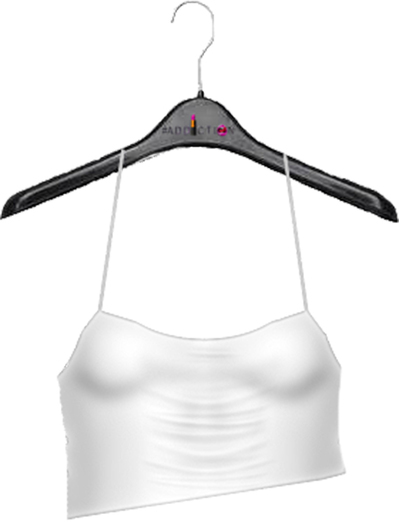 #Addiction-White Strap Top