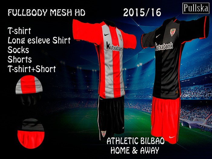 KITS ATHLETIC BILBAO HOME / AWAY 15/16