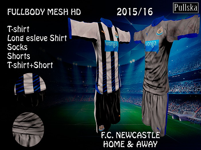 KITS NEWCASTLE HOME / AWAY 15/16 