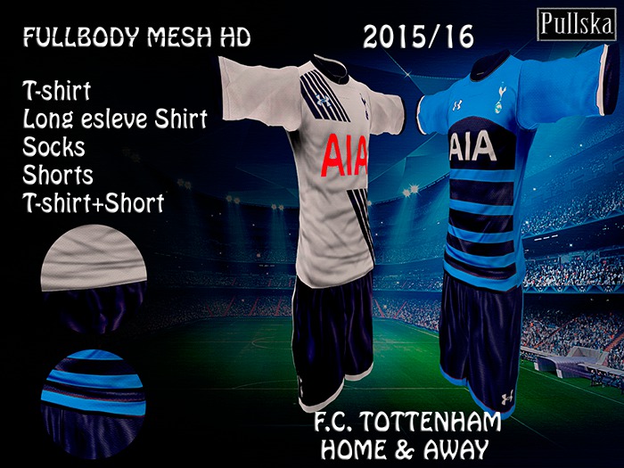KITS TOTTENHAM HOME / AWAY 15/16 