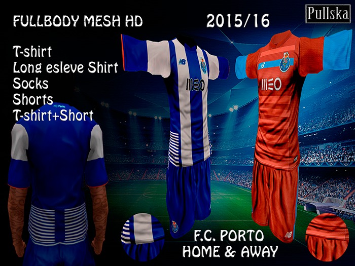 KITS PORTO HOME / AWAY 15/16