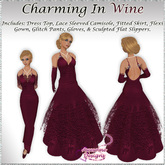 *Awesome Designs Charming Gown In Wine