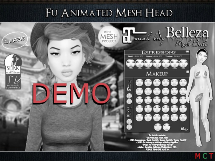 Fu Animated Mesh Head [ DEMO ] NAKA