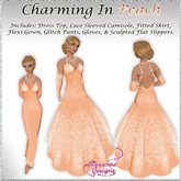 *Awesome Designs Charming Gown In Peach