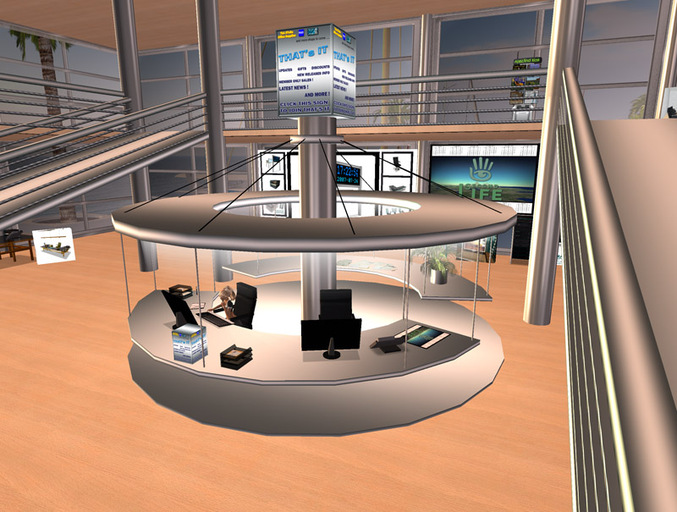Second Life Marketplace - TOS- Carousel Reception Desk- SET * Black ...
