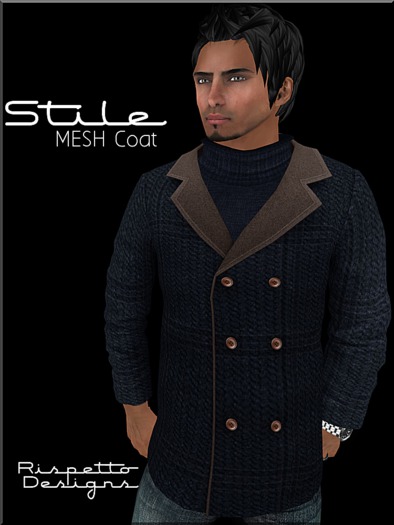 Rispetto Designs - Stile MESH PeaCoat - Navy