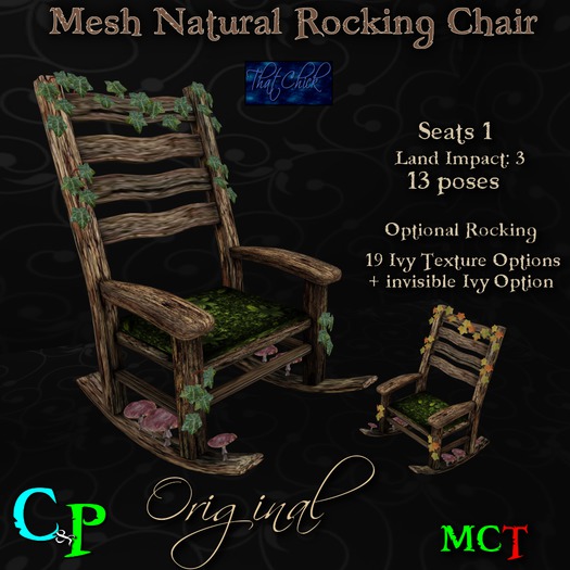 ~tc~ CP Mesh Natural Rocking Chairs - Original