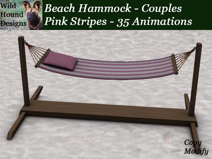 [WHD] - Hammock - Couples - Pink Stripes