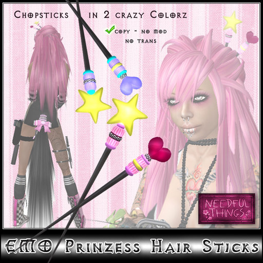 *NT* EMO Prinzess Chopsticks (neko punk style)
