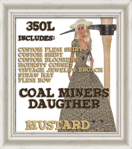 Shabby Chic Coal Miners Daughter Mustard Calico Prairie victorian Westnern Lacy Vintage