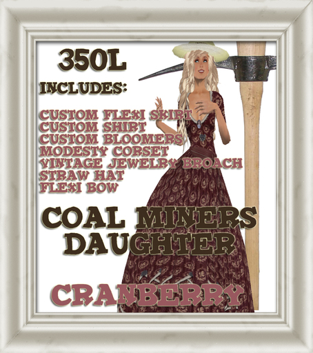 Shabby Chic Coal Miners Daughter Cranberry