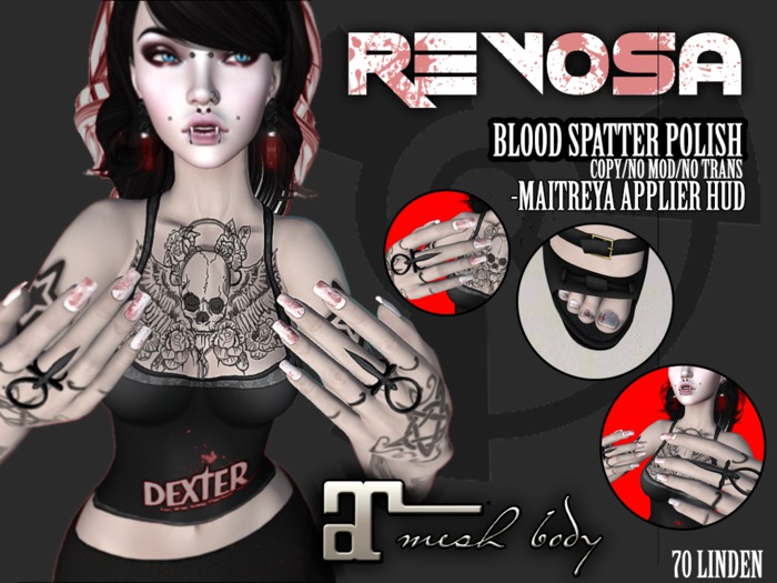 REVOSA Blood Spatter Polish - Maitreya
