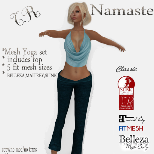 Tres Risque Halter Top & Yoga Pants (Aqua)