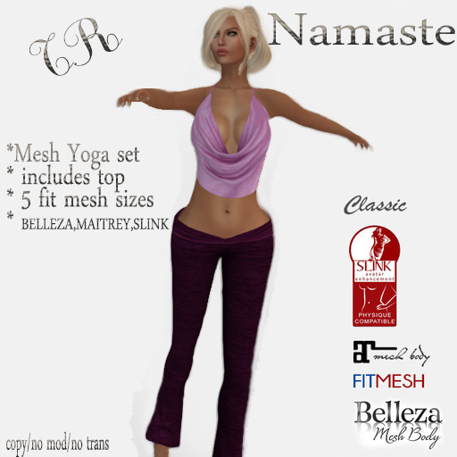 Tres Risque Halter Top & Yoga Pants (Fuschia)