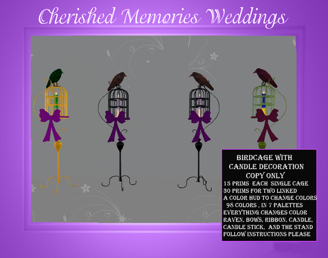 Birdcage Candle Decoration