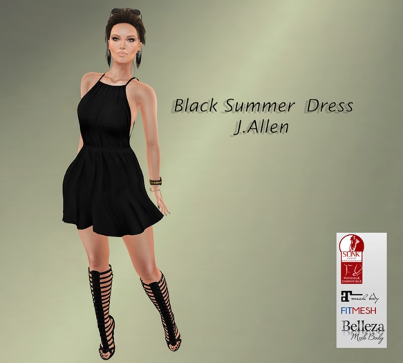 Black Summer  Dress - J.Allen