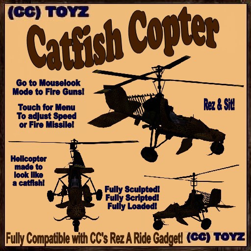 (CC) Ride: Catfish Copter -fun personal use vehicle