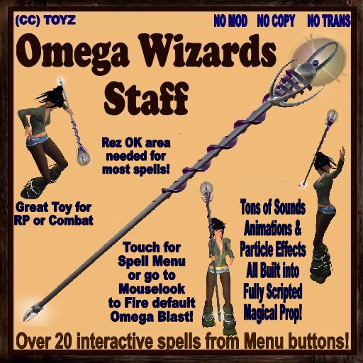 (CC) Toyz: 'Omega' Wizards Staff BX -Fun Magic Toy