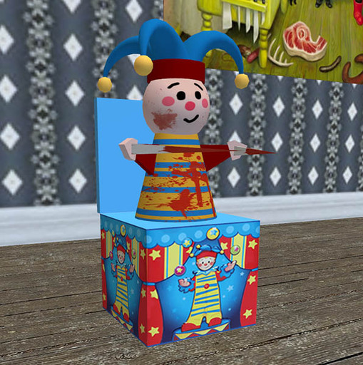 Evil Jack in a Box for Halloween is animated to ATTACK!