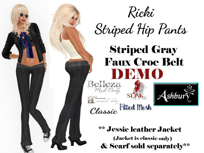 [ASHBURY] Ricki Striped Pants-DEMOS