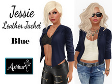 [ASHBURY] Jessie Cropped Jackets-BLUE