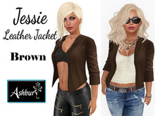 [ASHBURY] Jessie Cropped Jackets-BROWN