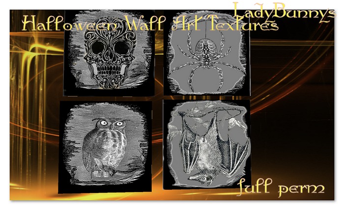 Halloween Wall Art Textures {Full Perm Halloween Textures} 