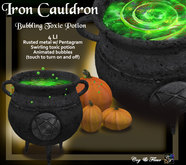 C&F Witch's Cast Iron Cauldron w/ Pentagram