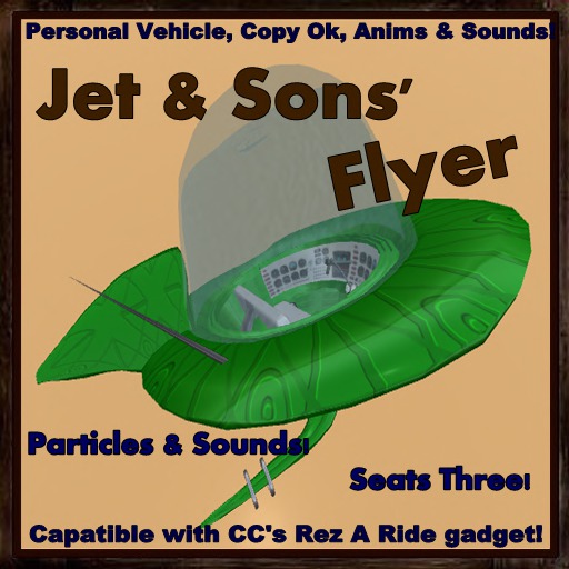 (CC) Ride: Jet & Sons Flyer -fun personal use vehicle